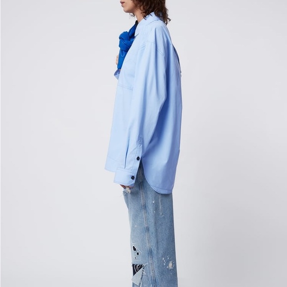 Zara X Adererror - Blue Button-Up - Picture 2 of 11